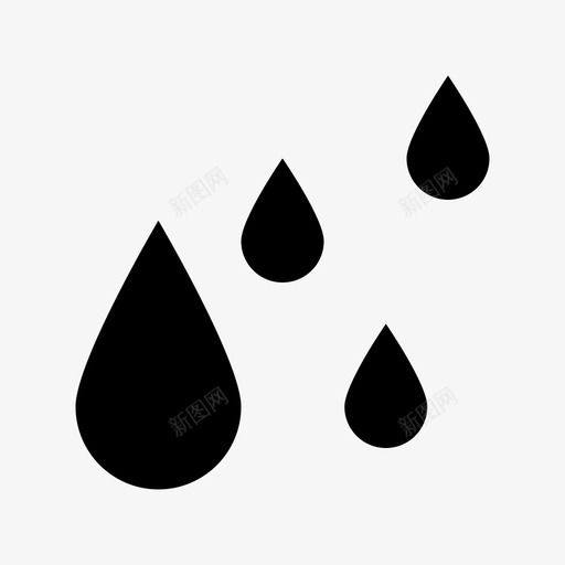 雨滴出售雨天图标svg_新图网 https://ixintu.com 下雨 不 保留 出售 大胆 能源材料设计图标 雨天 雨滴 预测 黄金
