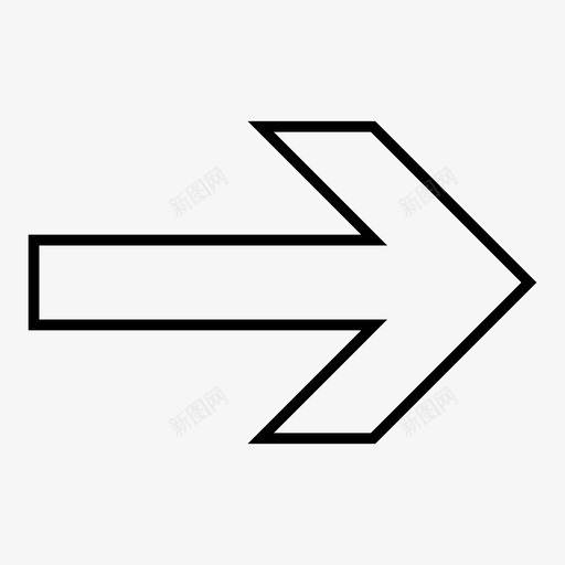右沿箭头图标svg_新图网 https://ixintu.com 下一个 克隆 右 右箭头 杰作 沿 滴状 箭头 箭头方向 队形