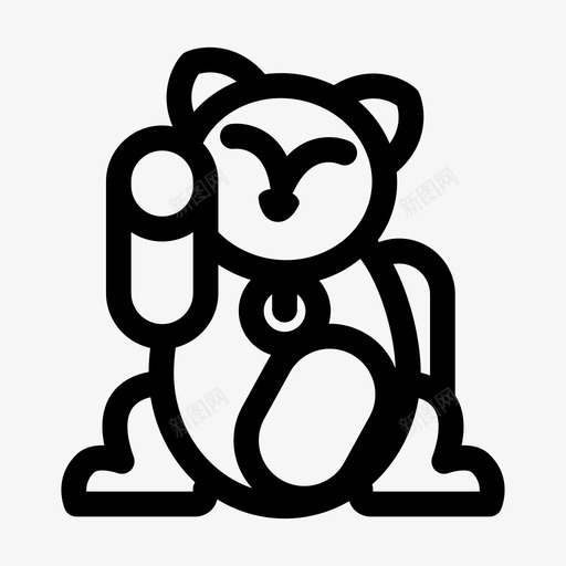 曼尼基日本儿童图标svg_新图网 https://ixintu.com 人物 儿童 动画 卡通 幸运 幸运符 护身符 日本 曼尼基 有趣 猫 魅力