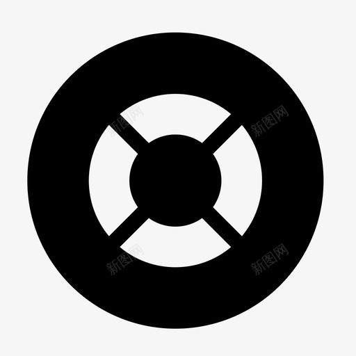 支持圆形黑色内务图标svg_新图网 https://ixintu.com 圆形黑色内务 支持
