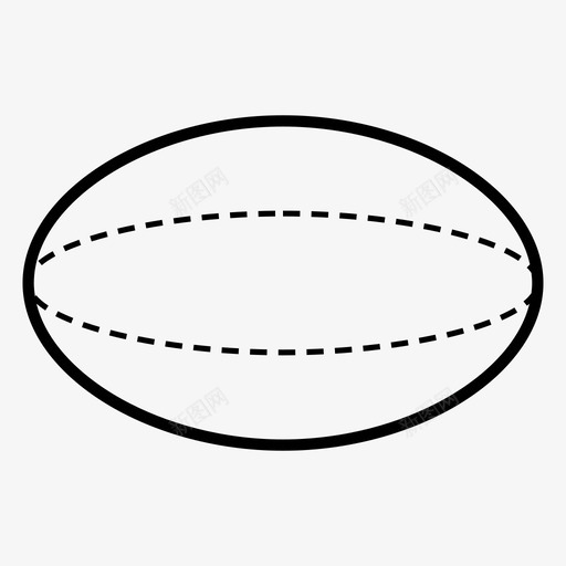 椭球体技术图纸对称图标svg_新图网 https://ixintu.com 3d 对称 形状 技术图纸 椭圆形 椭球体 维生素 美观 足球