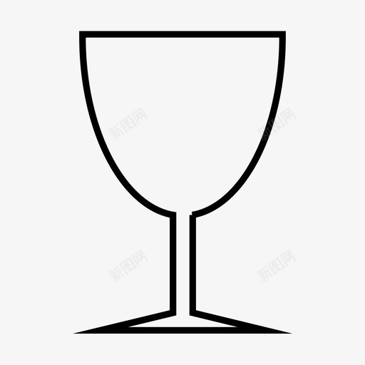 玻璃严肃信息图标svg_新图网 https://ixintu.com 严肃 信息 分析 占星术 小心轻放 易碎品 杯子 玻璃 玻璃杯酒杯 运输 酒杯