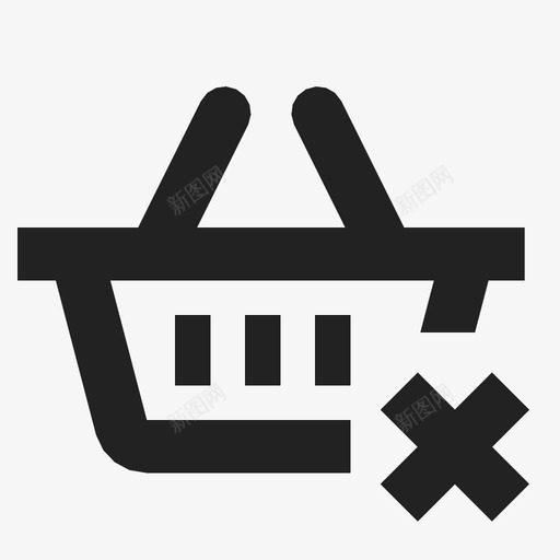 从篮子中移除购物购买图标svg_新图网 https://ixintu.com 产品 从篮子中移除 减去 购买 购物 输出 项目