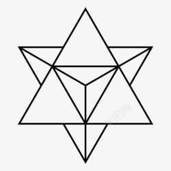 梅尔星四面体几何学图像图标高清图片