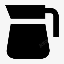 食堂服务标兵水壶食堂烧瓶图标高清图片