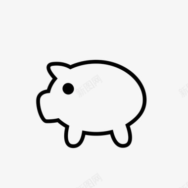猪加小猪银行图标图标