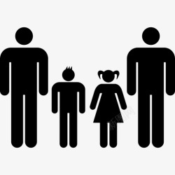 几个熟悉的群体熟悉的群体有两个父亲一个儿子一个女儿人们家庭偶像图标高清图片