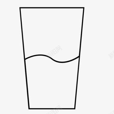 玻璃杯饮料饮用杯图标图标