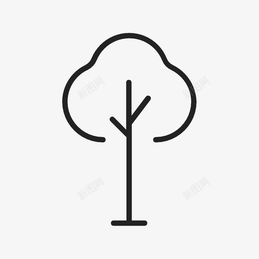 树树枝生态图标svg_新图网 https://ixintu.com 树 树干 树枝 树荫 森林 植物 生态 生长