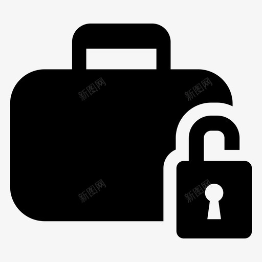 打开公文包访问行李图标svg_新图网 https://ixintu.com 图像 打开 打开公文包 旅行 行李 访问