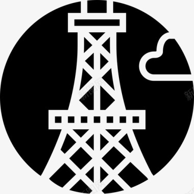 埃菲尔铁塔纪念碑巴黎图标图标