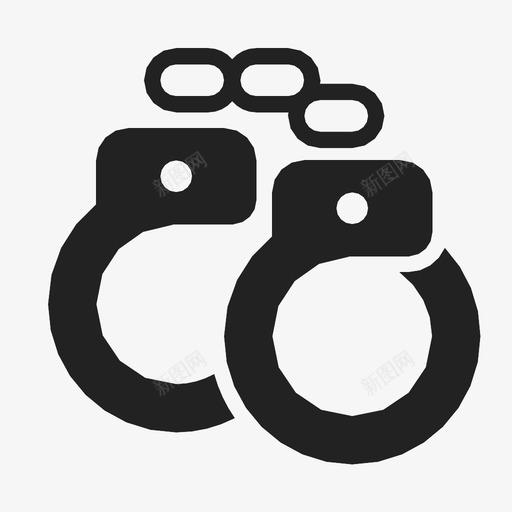 手铐约束囚犯图标svg_新图网 https://ixintu.com 囚犯 手铐 约束 警察 逮捕 锁 锁链