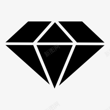 钻石直的储藏的图标图标