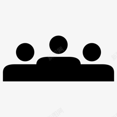 人群观众沙发图标图标