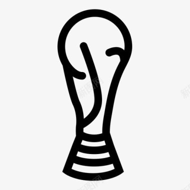 足球世界奖杯奖品足球图标图标
