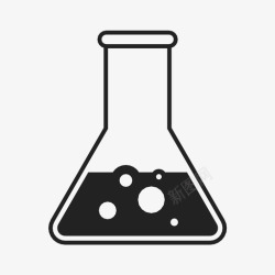 过滤实验玻璃器皿实验室过滤瓶图标高清图片