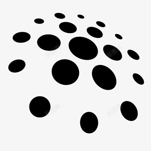 曲线点盾圆图标svg_新图网 https://ixintu.com 三维 中心 周围 图案 圆 抽象元素 曲线点 球体 盾 设计