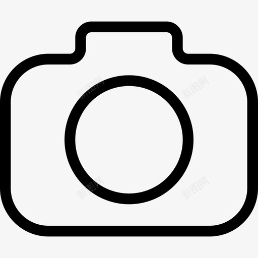 相机记录图标svg_新图网 https://ixintu.com 图像 图片 宽 时尚 沿 烘干 照片 电子公报 相机 记录 通用图标集