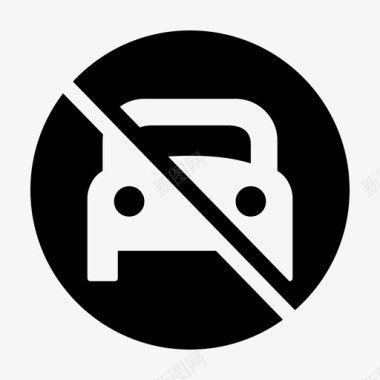 禁止车辆车辆标志图标图标