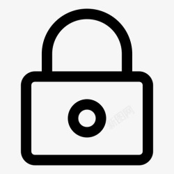 隐私物品锁安全私人图标高清图片