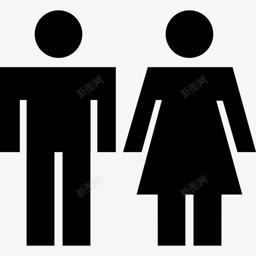 两个男人和女人人指向的图标svg_新图网 https://ixintu.com 两个男人和女人 人 指向的图标