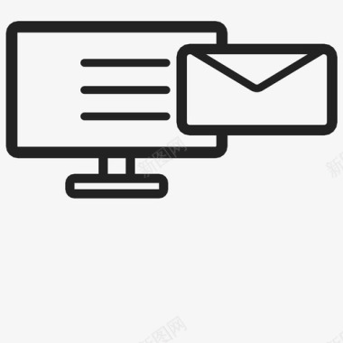 电子邮件发送折叠图标图标