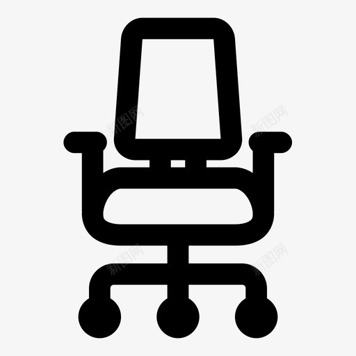 转椅座位办公室图标svg_新图网 https://ixintu.com 出售 办公室 商业金融图表完全加粗 带轮子的椅子 座位 持有 无 粗体 老板椅 转椅 黄金