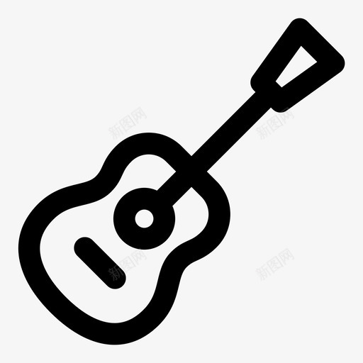 吉他班卓琴贝司图标svg_新图网 https://ixintu.com 乐器 吉他 大提琴 曼陀林 班卓琴 贝司 里诺 音乐