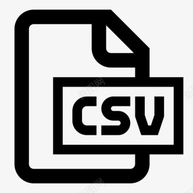 csv文件表格电子表格图标图标