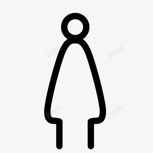 女士卫生间标牌图标svg_新图网 https://ixintu.com 人 卫生间 女士 女性 妻子 挡泥板 标牌 母亲 浴室