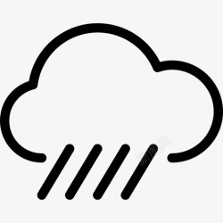 线雨雨天气条纹图标高清图片