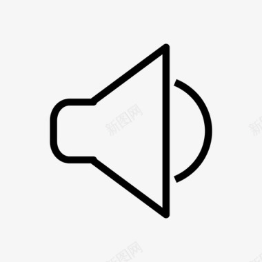 扬声器音频基本图标图标