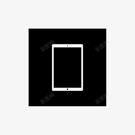 黑色ipadapple平板电脑ipadipadapple图标svg_新图网 https://ixintu.com apple平板电脑ipadipadapple 黑色ipad