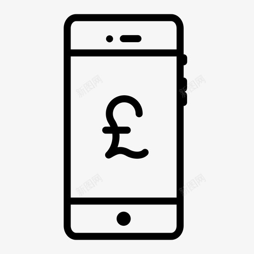 智能手机已售出英镑图标svg_新图网 https://ixintu.com 已售出 持有 无 智能手机 粗体 英国 英镑 货币 货币英镑 黄金