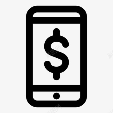手机银行货币手机转账图标图标