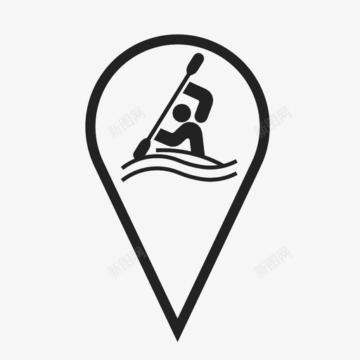 皮划艇回转已售比赛图标svg_新图网 https://ixintu.com 不 保持 大胆 奥运会 已售 比赛 皮划艇回转 竞赛 运动 金牌