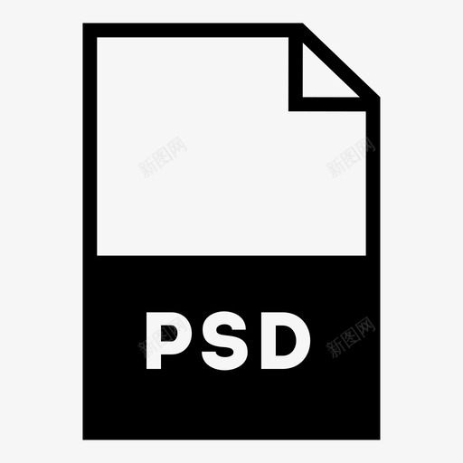 psd文件photoshop纸张图标svg_新图网 https://ixintu.com photoshop psd文件 保存 折叠 文件扩展名 文件类型 文档 纸张 角落 页面