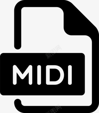 midi艺术音频图标图标