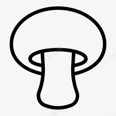 蘑菇素食蔬菜图标图标