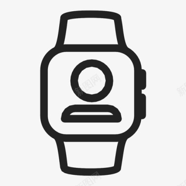 smartwatch用户风格人物图标图标