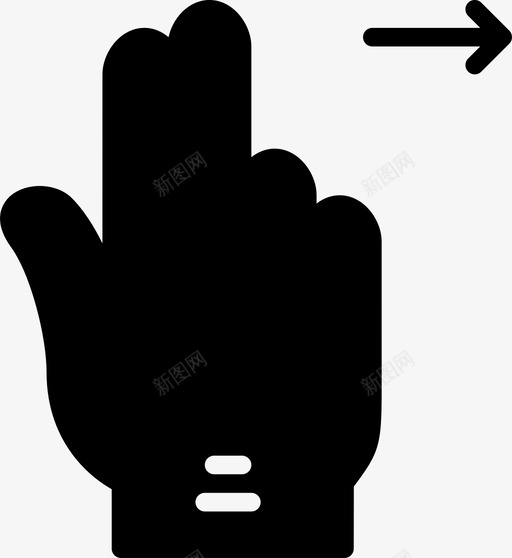 两个手指向右滑动点击滑动图标svg_新图网 https://ixintu.com 下一个 两个手指向右滑动 信号 手 手势 滑动 点击 粉碎图标手势实心 转向