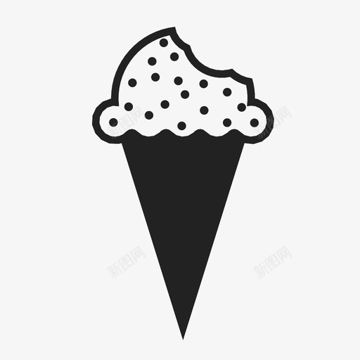 雪糕筒冰淇淋筒夏季图标svg_新图网 https://ixintu.com 冰淇淋筒 冷冻的 冷的 夏季 客厅 洒 热的 甜的 雪伯特 雪糕筒 风味 食物