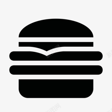 芝士汉堡烘焙食品快餐图标图标