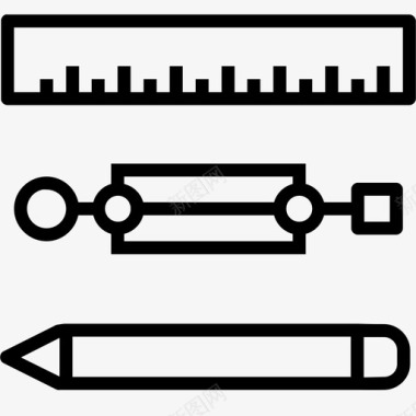 测量出售尺子图标图标