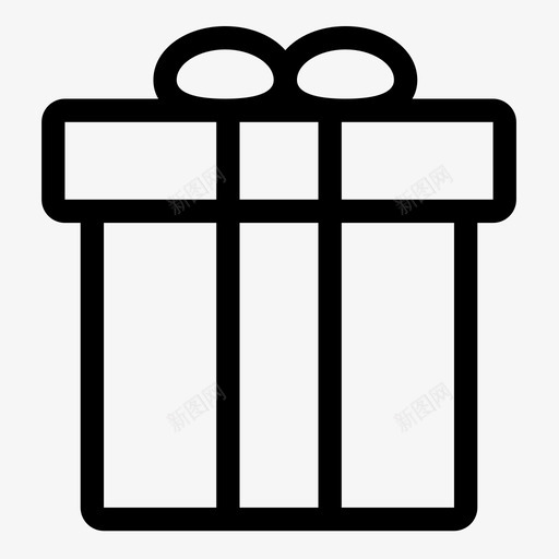 礼物惊喜丝带图标svg_新图网 https://ixintu.com 丝带 代币 假日 包装 惊喜 生日 盒子 礼物