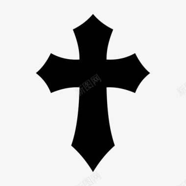 十字架剑十字架尖十字架图标图标