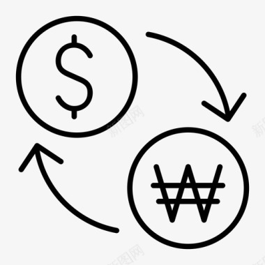 货币兑换简历开放图标图标