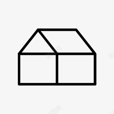 住宅避难所家庭图标图标