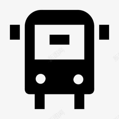 公共巴士城市元料标图标图标