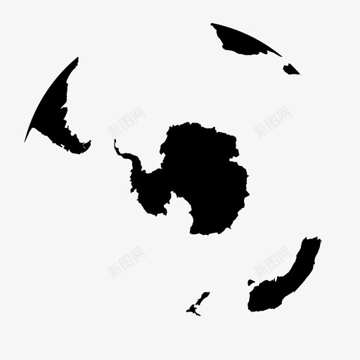 南极洲行星地图图标svg_新图网 https://ixintu.com 世界地球仪反转 冰 南方 南极洲 地图 地球 地理 大陆 寒冷 沙漠 行星